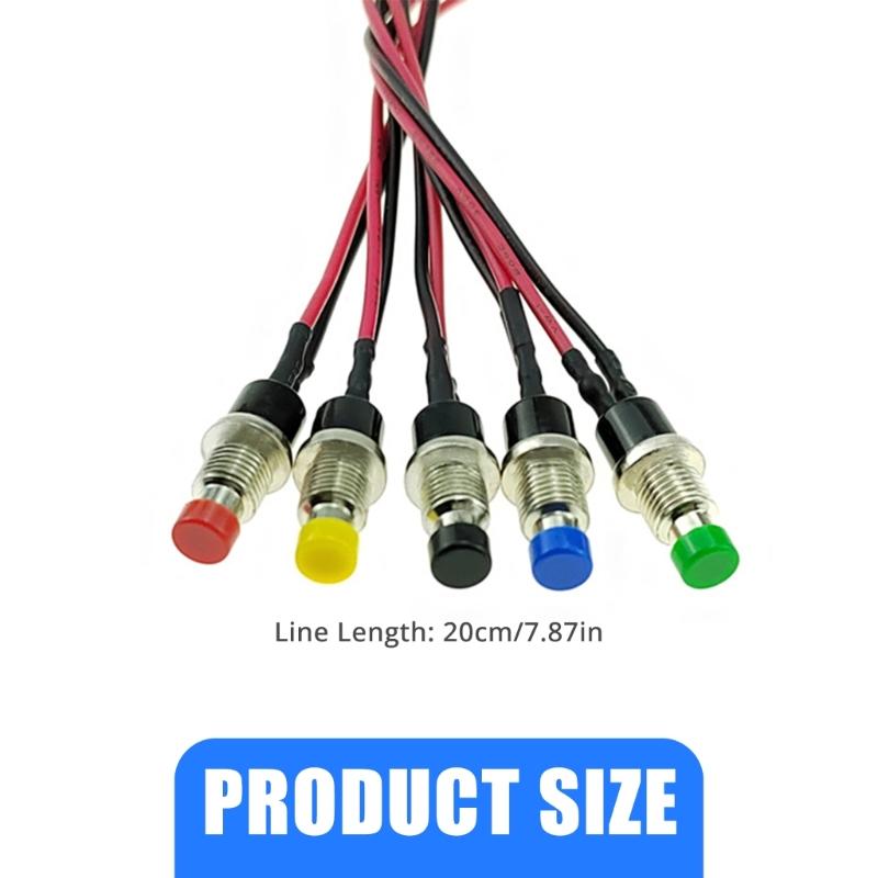 10pcs Multipurpose Reset Push Button Switches Sturdy Plastic Materials Ideal for Frequent Use In Various Projects