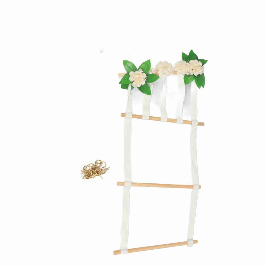 Hairpin Storage Organizer Rustic Flower Hanging Hair Accessories Holder Bedroom Wall Hanging Decor