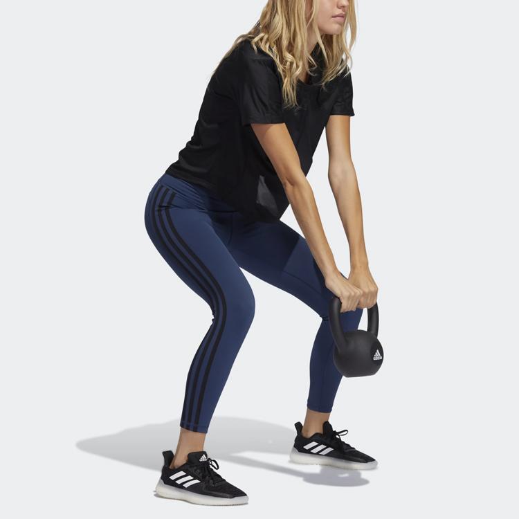adidas Yoga Sports Short Sleeve Tee Women Tops Black GP6791