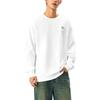 Anta Comfortable Casual Round Neck Pullover Simple Loose Sweatshirt Unisex Sweatshirt Snow-White 972448712-9