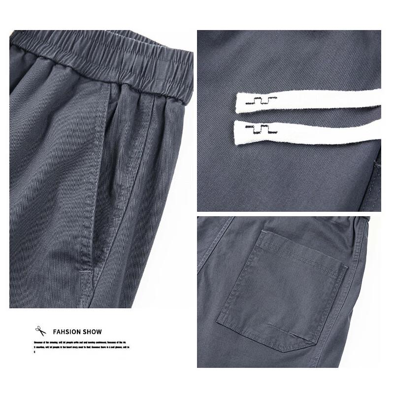 Playboy Men's Casual Loose Straight-Leg Workwear Pants