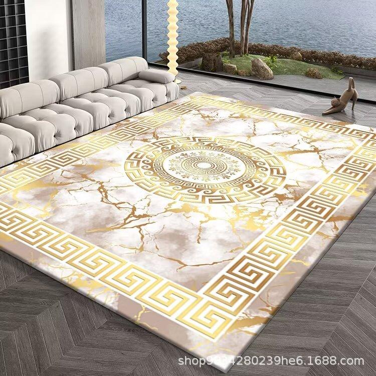 European Style Living Room Decoration Carpet Coffee Table Mat Bedroom Study Carpet Anti Slip and Wear-resistant