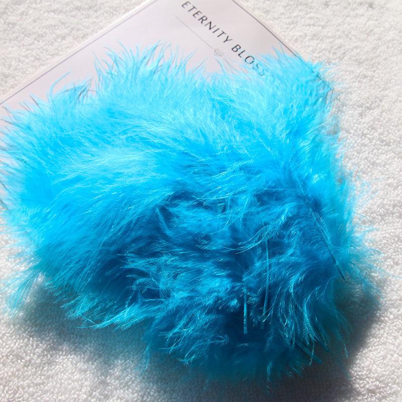 50Pcs Premium Soft Turkey Marabou Feathers Fluffy Craft Feathers for Kids Art Project Birthday Party Decor