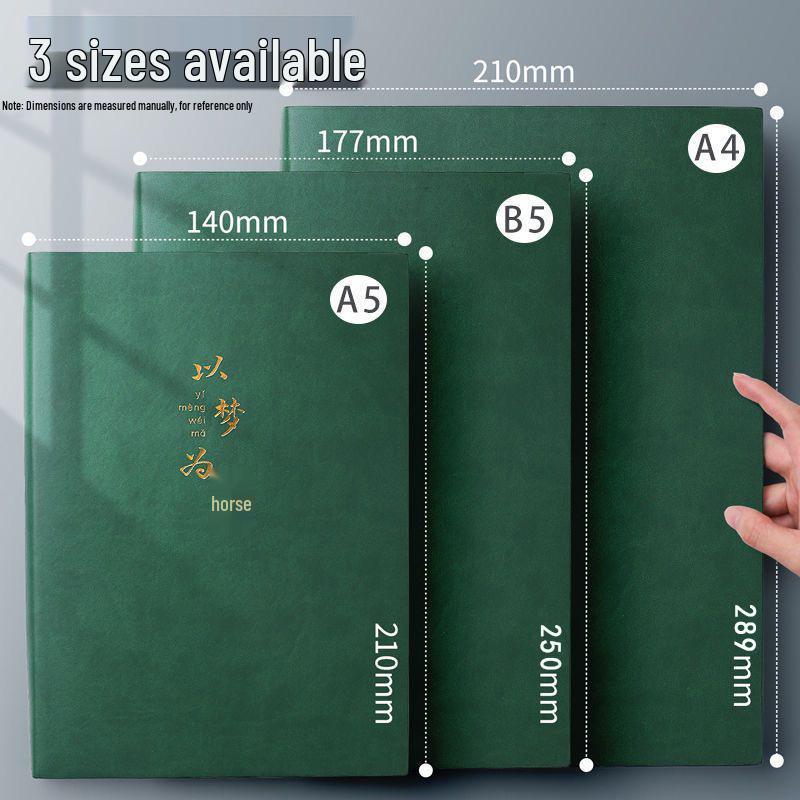 Extra Thick Leather Notebook for Postgraduate Exams – Large and Durable
