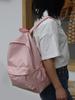 Beliebter Damen einfarbiger Einkaufsrucksack Studenten lässig große Kapazität Schulrucksäcke Damen Nylon Schulterrucksack