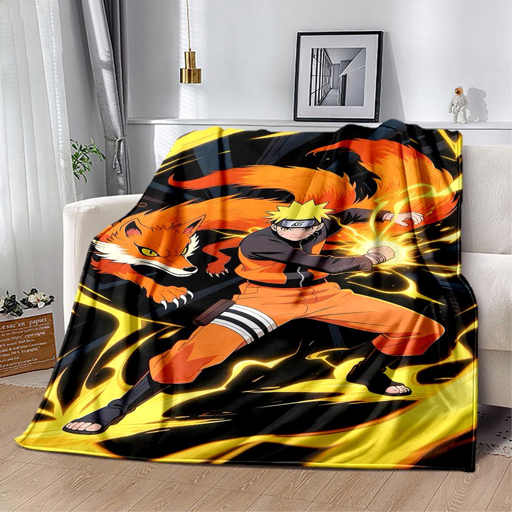 Naruto And Nine-tailed Fox Suitable Blanket for Offices, Travel, Living Rooms Also a Good Gift for Friends and Family Suitable for All Seasons.