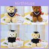 Bear Mortarboard Teddy Plush Stuffed Toy Doll Room Decor Birthday Kids Gift