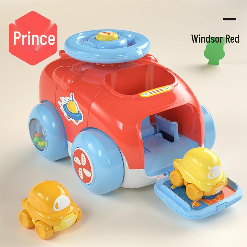 Educational Fun Toy Car for Kids: Press & Launch Inertia Pull-Back Cars for Boys & Girls, Ages 3+
