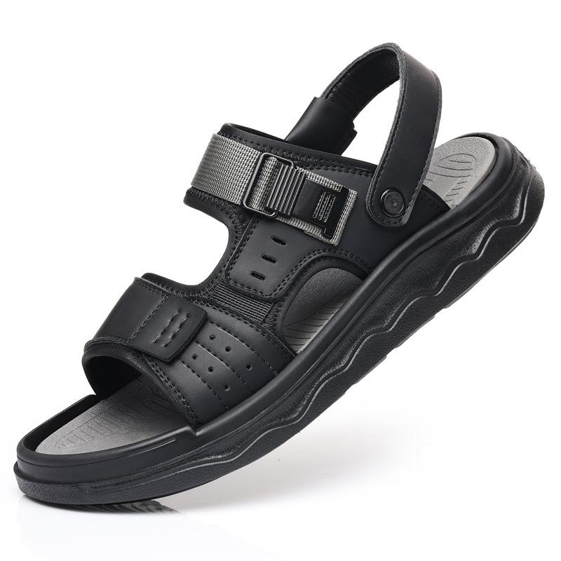 

Beach shoes men s summer wear non-slip and deodorant dad driving dual-purpose sandals soft-soled outdoor sports slippers 38