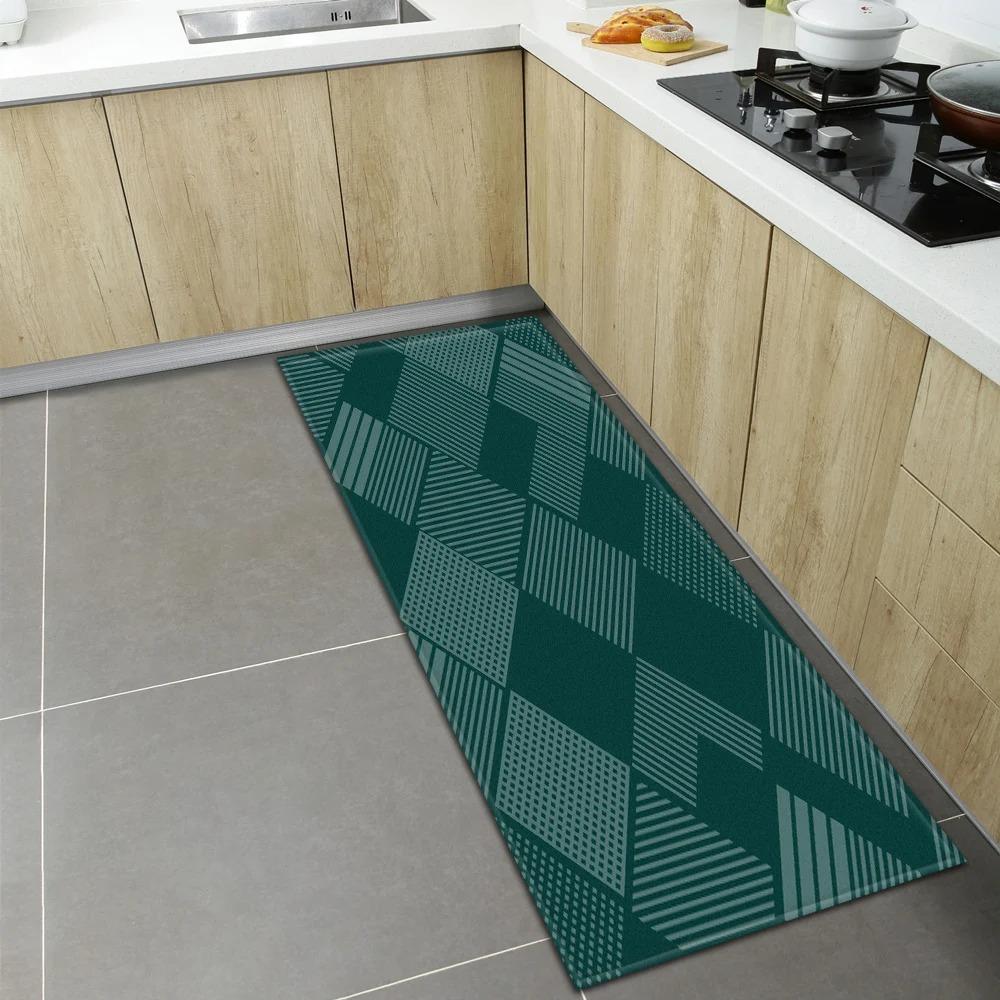 Geometric Print Home Kitchen Floor Mats Door Front Decoration Floor Mats
