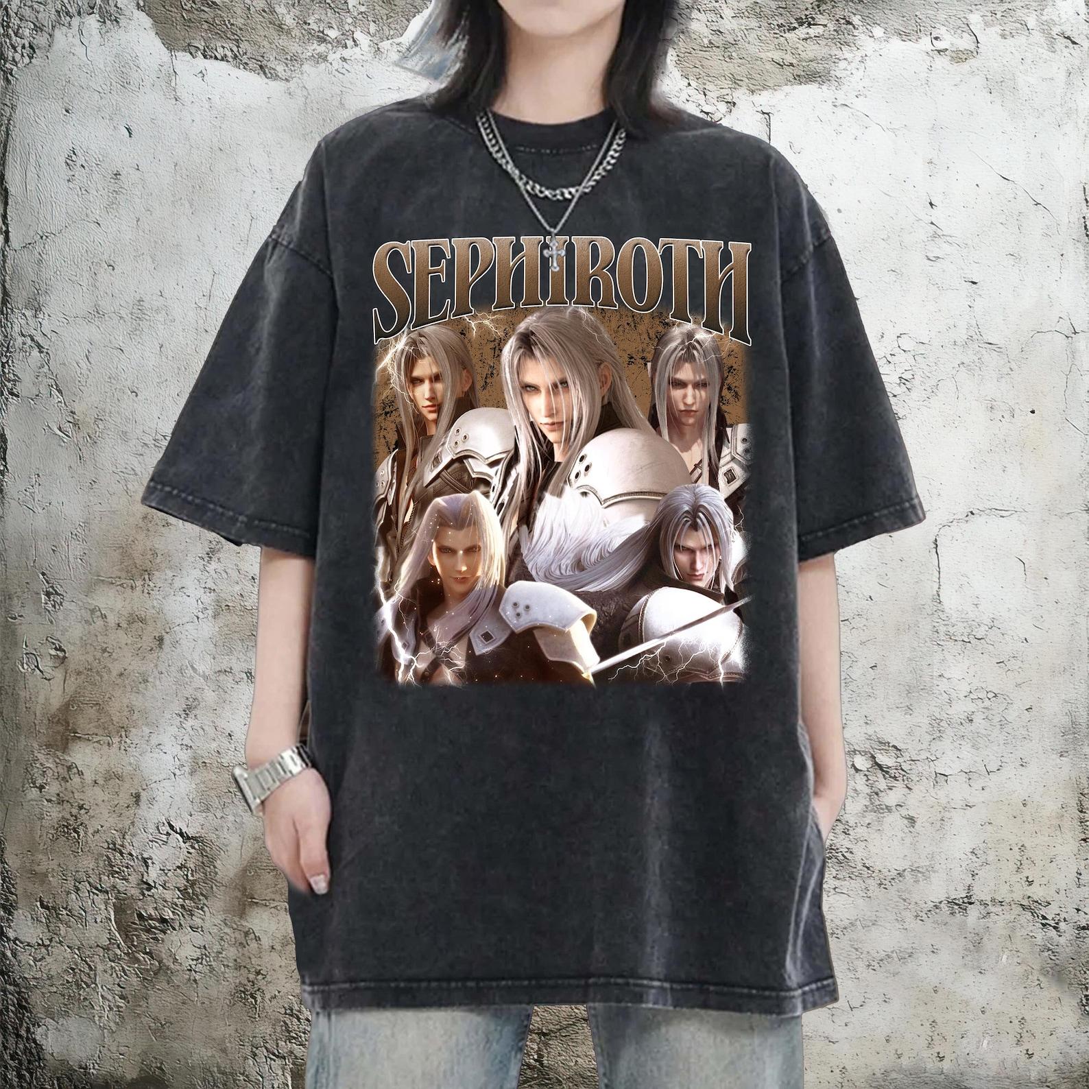 Sephiroth Final Fantasy Vintage T-Shirt, Japanese Videogame Husbando Shirt XL