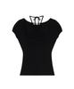 ILLIO Black Giselle Gathered Top