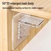 Enhanced Punch-Free Shelf Bracket Wardrobe Cabinet Support Sticker Triangle Frame