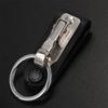 Steel Creative Detachable Keychain Men's Keyring Holder On Belt Clip Car Key Ring Accessories