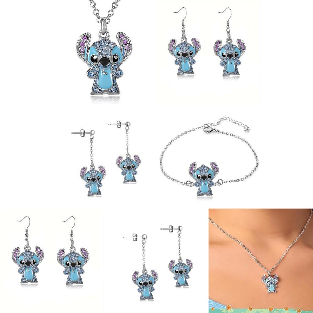 Lilo Stitch Modeschmuck Legierungskette mit Strasssteinen für Gelegenheitsgeschenk