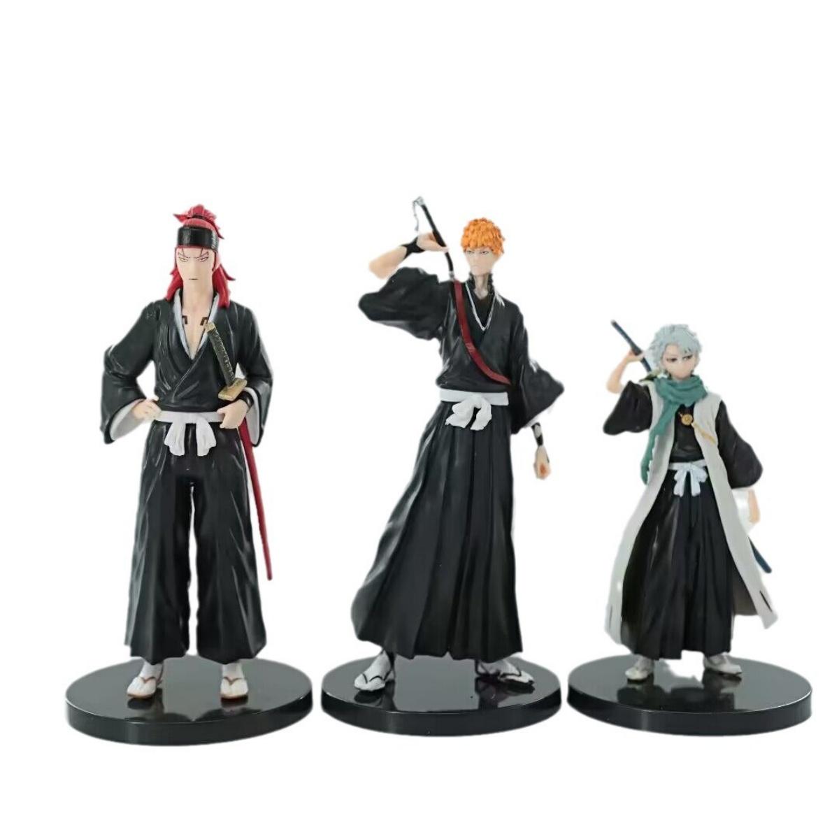 

18cm BLEACH Anime Figure Hitsugaya Toushirou Zaraki Kenpachi Kurosaki Ichigo PVC Action Figure Collectible Model Toys Kid Gift
