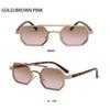 Large Frame Double Beam Sun Glasses UV400 Multicolor Eyewear Polygon Sunglasses  Unisex