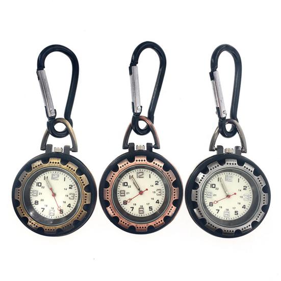 Digital Carabiner Watch Anti-oxidation Shock Resistance Vintage Climbing Hiking Clip On Quartz Watch