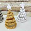 5pcs Wood Desktop Christmas Tree Figurine Festive Desktop Decoration Christmas Tree for Office Desk Holiday Decoration