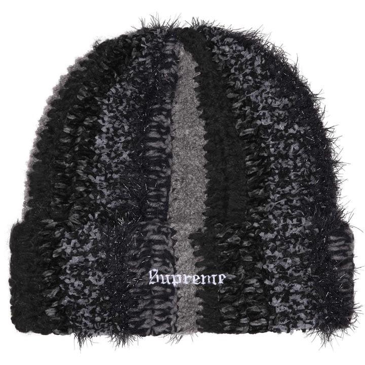 Supreme Tinsel Stripe Beanie Black One-Size