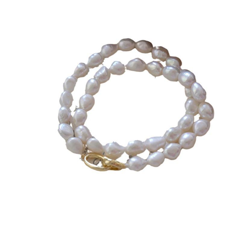 European & American Fashion Irregular Large Baroque Freshwater Pearl Necklace for Women