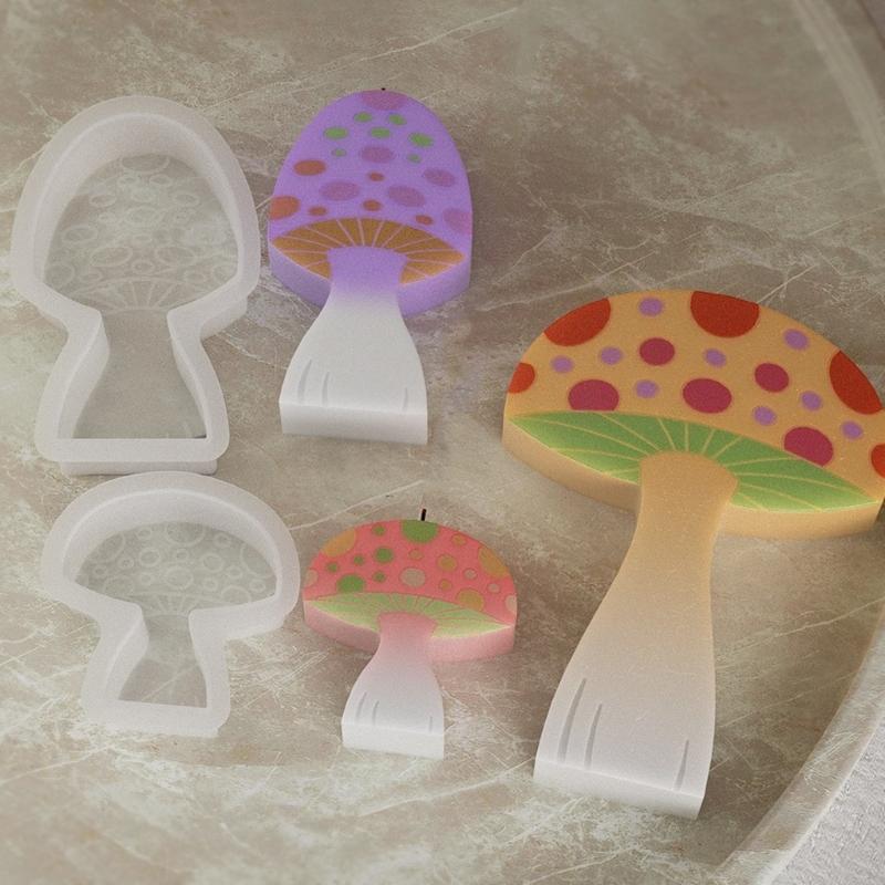 Multifunctional Mushroom Shaped Silicone Mold DIY Mushroom Silicone Mold for Home Decors and Crafts Ornaments Sculpture