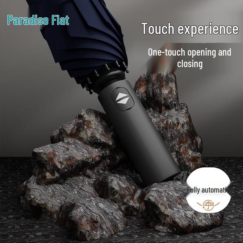 Heaven Fully Automatic 12-Rib Black-Coated Sun & Rain Umbrella