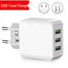 3-Port USB LED 3.5A Travel Charger Adapter for Mobile Phones