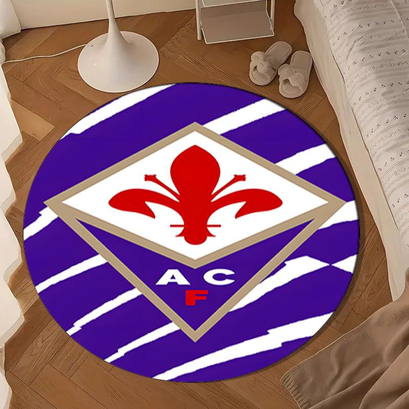 Club de Football Fiorentina Tapis rond Décoration d'intérieur, Tapis de chaise Pour salon, Chambre à coucher, Paillasson décoration d'intérieur Cadeau d'anniversaire Cadeaux de Noël