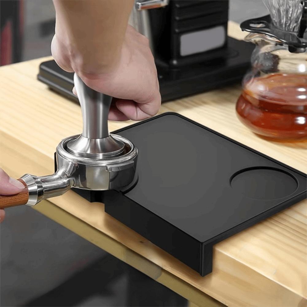 Corner Edge Silicone Coffee Tamper Mat Non-Slip Coffee Powder Press Pad Espresso Tamping Pad Cafe