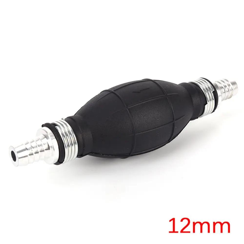 6mm/8mm/10mm/12mm Manual Fuel Pump Rubber Aluminum Hand Primer Oil Petrol Diesel Liquid Transfer Pump Transfer Tools