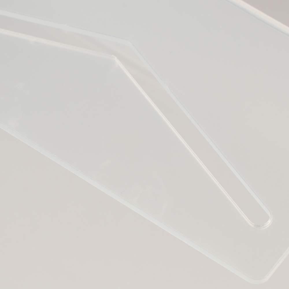 Lightweight Mail Holder Rack Clear Envelope and Bill Sorter File and Letter Holder  Desk