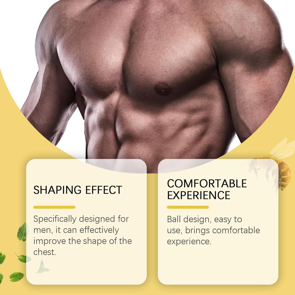 Ximonth Bee Venom Male Chest Oil Men's Chest Firming Contouring Skin Nourishing Massage Treatment