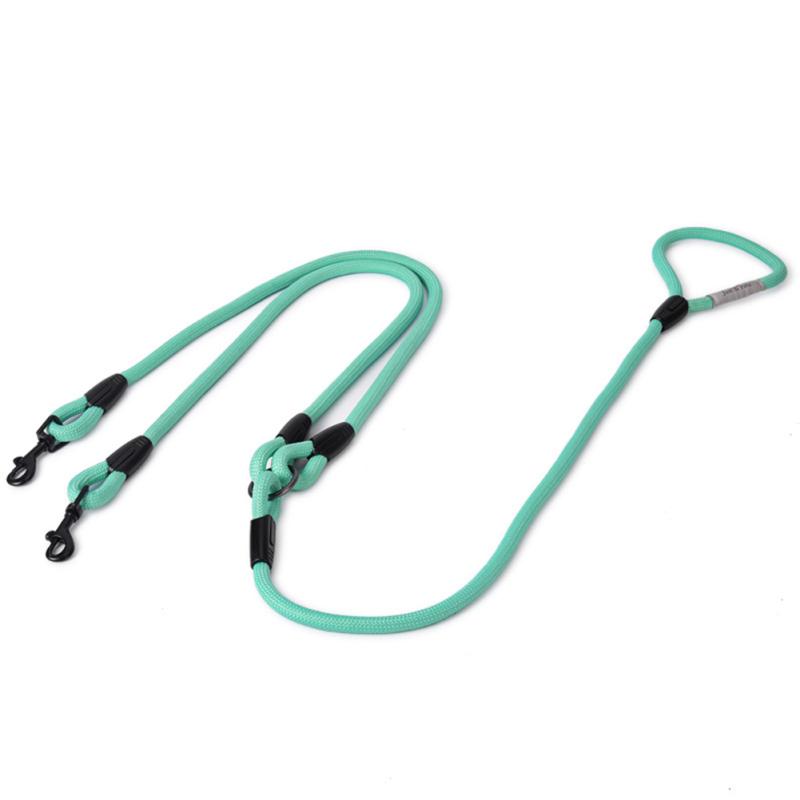 Pet Safety Traction Rope Strong Polyester Double Dog Leash Pet Product For Walking Training