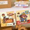 20Pcs Cartoon Dachshund Puppy Sticky Notes Students Can Tear Message Memo Notes Cartoon High-Looking Stationery Student Gift
