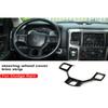 Steering Wheel Frame Cover Trim Decoration for Dodge Ram 2010-2017 Carbon Fiber