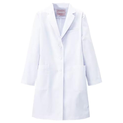 

Nursery Women s Daily Doctor Coat, Medical White Coat, Smooth Touch, Stretch Material, Beautiful Silhouette, 4-Button Front Closure, Pockets, Poplin F