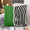 Green Small Fresh Print Decorative Pillowcase Bedroom Living Room Square Cushion Pillowcase