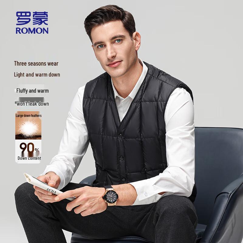 ROMON Men's Fashion Warm Casual Down Vest 25093