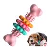 Pet Teething Toy TPR Bone Meaty Pet Toy Dog Toy Gnawing Resistance Teething Toy Dog Bone Shape Interactive Toys Teething