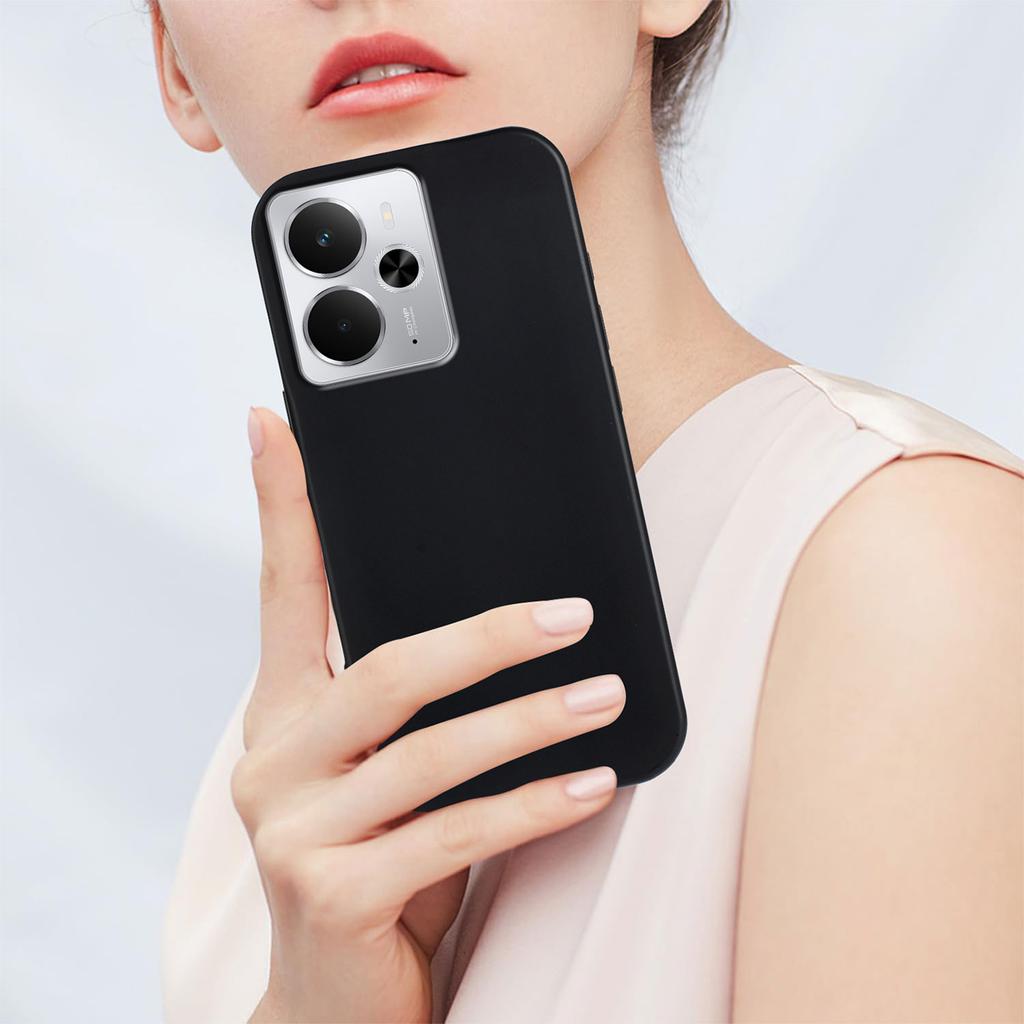 For Realme 14 5G TPU Case Soft Matte Anti-fingerprint Phone Back Cover