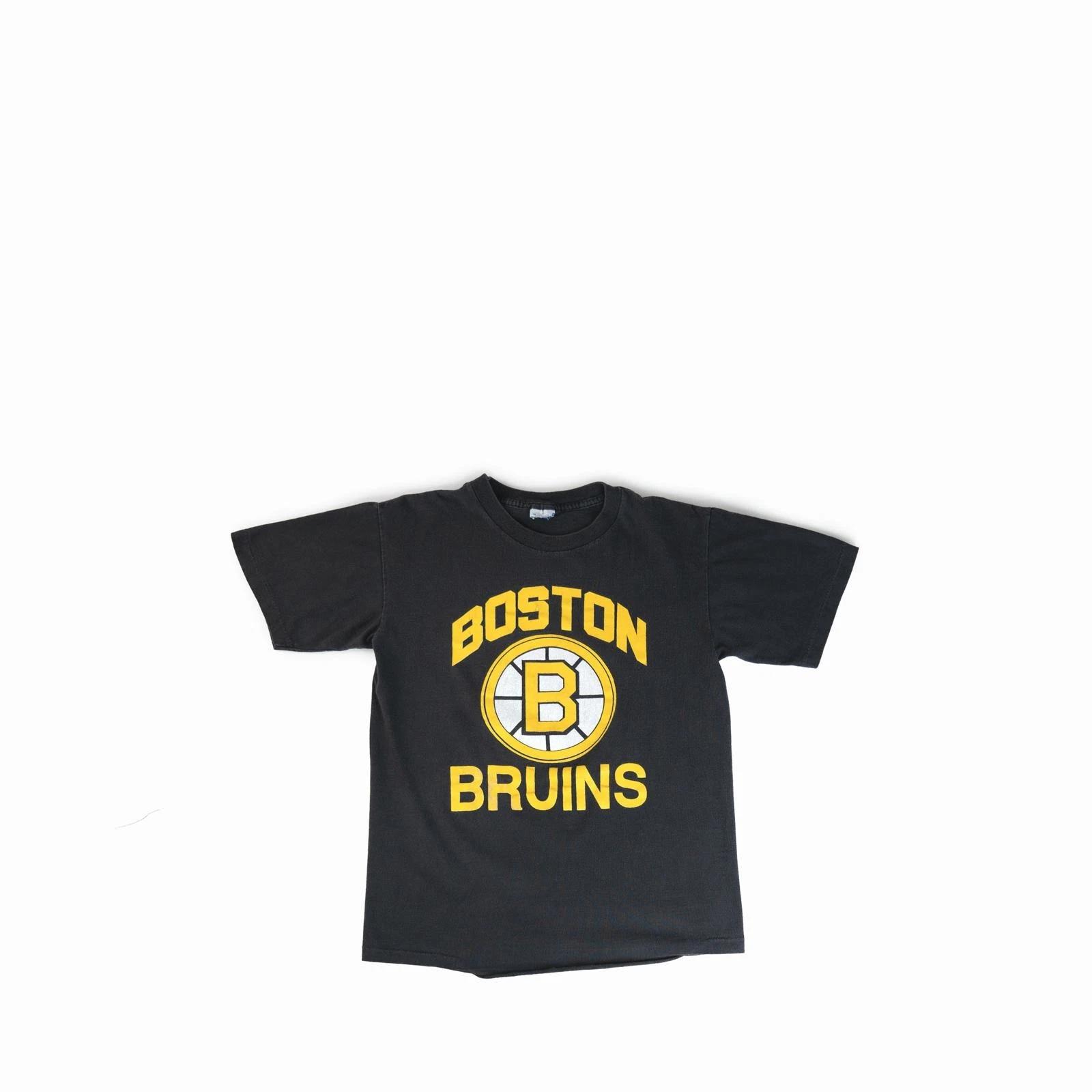 Vintage 1990 s Boston Bruins NHL Tee Shirt Faded Single Stitch Soft Hockey XL