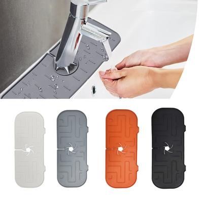 Cucina Bagno Controsoffitto Tappetino assorbente Rubinetto in silicone Tappetino assorbente Lavello Paraspruzzi Tappetino di scarico Tappetini raccogli spruzzi d'acqua Lavello