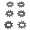 6PCS 420 9T Front Sprockets Steel 12x17mm Inner Diameter Motor Front Sprocket for 420 Chains