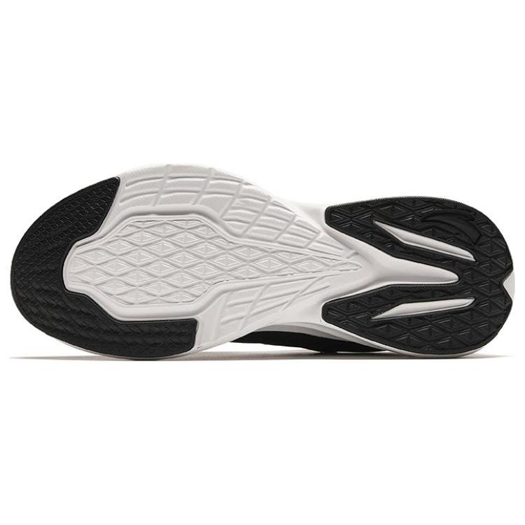 Anta Cushioning, Wear Resistant Low top Long Distance Running Sprint Running Shoes Men's Black White 112415522-11