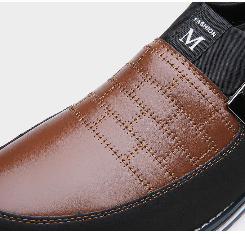 Trendige Freizeitschuhe aus Leder für Herren – weiche Sohle, Größe 52–53, Stil 3286, auf Lager