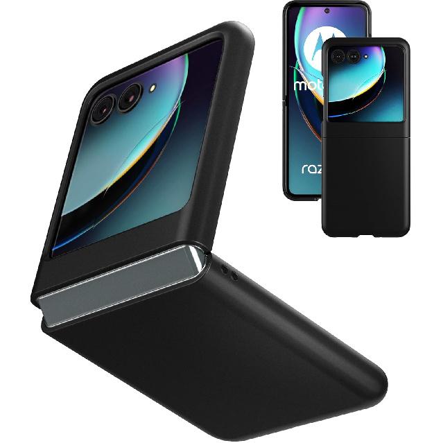 Foluu (Upgraded Slim Fit Case for Motorola Razr Plus 2023, Ultra Thin Matte PC with Non-Slip Grip Full Protection Protective Cover for Motorola Razr+