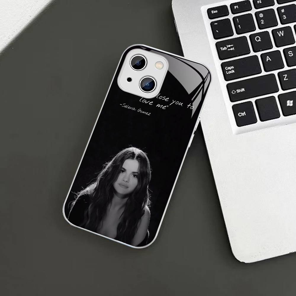 Singer Selena Gomez Tempered Glass For Iphone 14 13 12 11 Pro Mini XS MAX 14Plus X XS XR Fundas