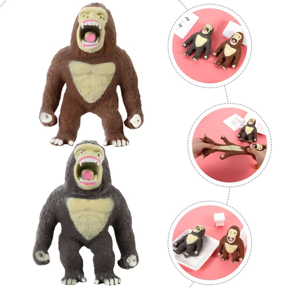 Stretchy Monkey Toy Adorable Toys Funny Chimpanzee Design Elastic Sensory Toy Pressure Release Squeeze Toy
