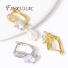 Fasteners For Earrings 18K Gold Plated Brass Earring Hooks Earwires French Crystal Earring Fixtures,DIY Jewelry Making Supplies